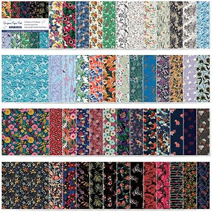 Origami Paper 50 Sheets,6-Inch Square Double Sided Colored Craft Paper by Bestartsuppliesforyou