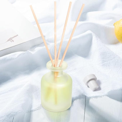YISOWUH Reed Diffuser - Jasmine Green Tea 3.38oz (100ml) 1 Pack Essential Oil Reed Diffuser Set with 8 Sticks, Long Lasting Fragrance for Home, Bathroom, Bedroom, Room, Decor