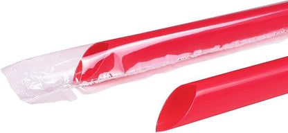 Karat C9060s (Red) 9" Boba Straws (10mm) - Red (Case of 1600)