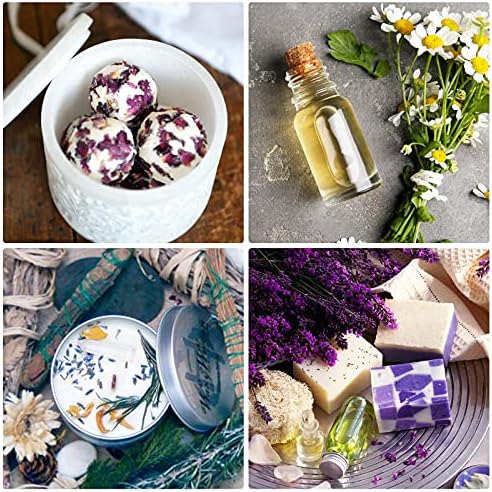 30 Bags Dried Flowers,100% Natural Dried Flowers Herbs Kit for Soap Making, DIY Candle Making,Bath - Include Rose Petals,Lavender,Don't Forget Me,Lilium,Jasmine,Rosebudsand More - Image 4