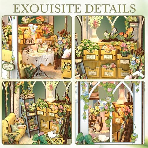 Cutefun Book Nook Kit - DIY Miniature House Dollhouse Kit for Adults - Image 6