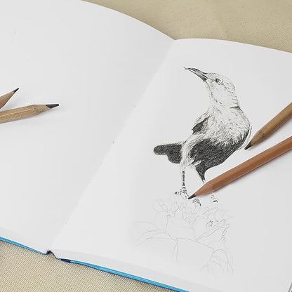 Pro Art Premier Sketch Book Travel 6"x 4" White 74lb Royal Blue 80 Sheets, Sketch Book, Sketchbook, Drawing Pad, Pad, Drawing Paper, Art Book, Paper, Sketchbook for