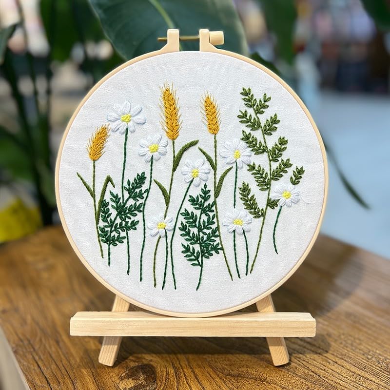 COCOMOX Floral Embroidery Kits for Beginners Adults, Cross Stitch Kits - Image 4