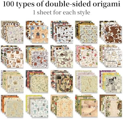 6x6" Origami Paper,100Sheets Double Sided Colored Paper,Square Craft Paper - Image 3