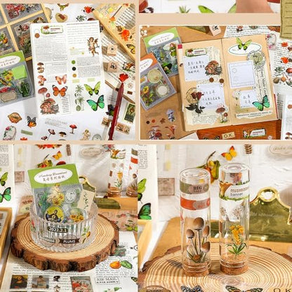 Vintage Botanical Stickers for Journaling, 510 Pcs, 100 Sheets - Image 3