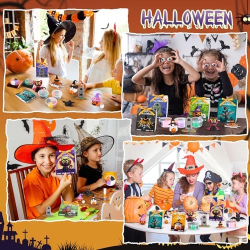 Capoda 18 Set Halloween DIY Craft Kit Halloween Air Dry Clay Kit - Image 6