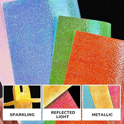 JoyCat Textured Origami Paper, 50 Sheets with Artistic Patterns, 6x6 Inch - Image 4