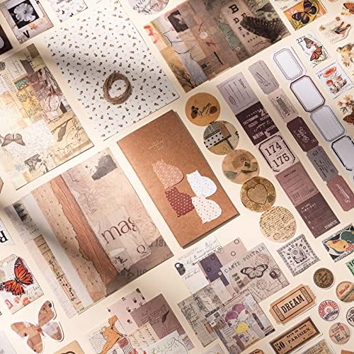 YagCu Aesthetic Journaling Supplies Kit, Bullet Journals Set Junk Journal, Vintage Scrapbooking Stationary, Arts Craft Scrapbook kit, Large Collection for Women Adults Beginners - Image 3