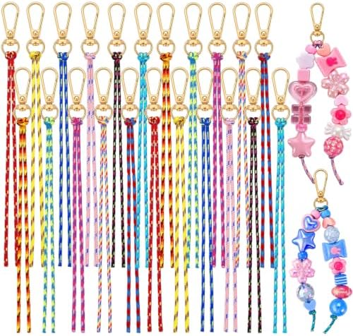 Wurosi 33 Pcs Paracord for Keychain Making, Beadable Keychain Making Kit by Unknown