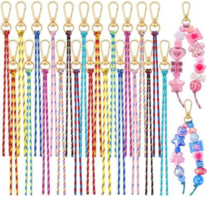 Wurosi 33 Pcs Paracord for Keychain Making, Beadable Keychain Making Kit by Unknown
