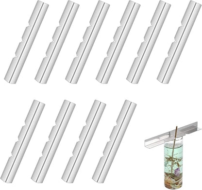 10PCS Candle Wick Holders, Candle Wick Centering Device Metal Candles Bar Device Centering Tool for DIY Craft Making