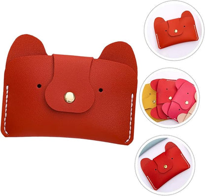 VOSAREA DIY Pu Dog Coin Purse Kit Simple Animal Cardholder Sewing Supplies for Beginners Craft Women and Girls