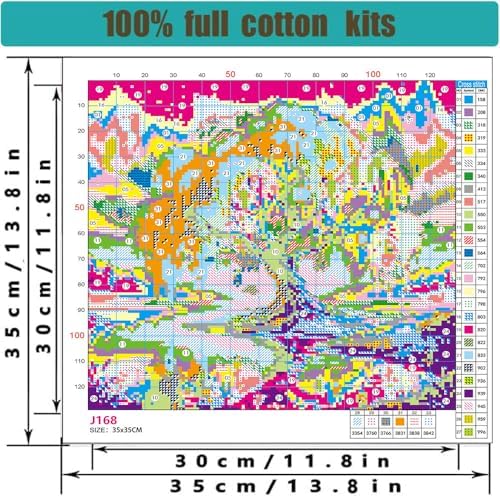 WUSARPLY Tree of Life Stamped Cross Stitch Kits for Beginners Adults - Image 6