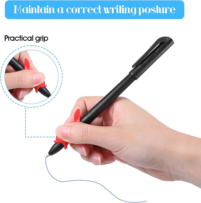 KFHENSOMR Magic Pens & Refills for Magic Practice Copybook, Grooved Handwriting Book Invisible Ink Pen Maker with Writing Grip, Reusable Workbooks Disappearing Ink Pen for 3-5 Drawing
