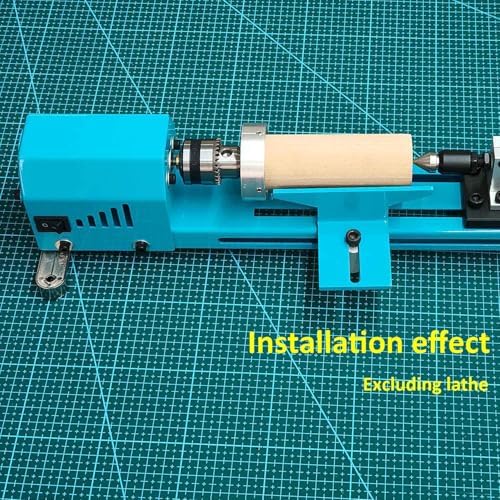 Mini Lathe Extended Thick And Wide Holder Easy To Work With Long Pieces Of Wood Thicker Steel Plate Sturdy And Durable - Image 2