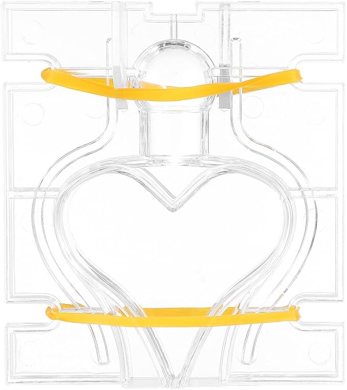 Sewroro Reusable Plastic Candle Mold for DIY Handmade Crafts Small Heart-Shaped Mold with Smooth Surface Flexible and Mould for Candle Making and Wax Melts
