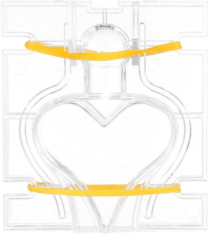 Sewroro Reusable Plastic Candle Mold for DIY Handmade Crafts Small Heart-Shaped Mold with Smooth Surface Flexible and Mould for Candle Making and Wax Melts