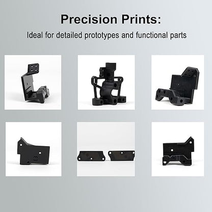 Siraya Tech Blu Lava Black: Ultra-Tough PC-Like 3D Printing Resin | High-Strength, High-Resolution, Functional Printing, Engineering-Grade Printer Resin for LCD/DLP Printers (1kg)