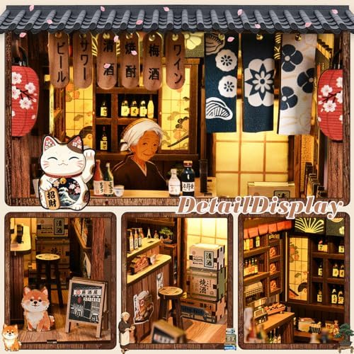 Japanese Book Nook Kit with LED Lights - Image 4