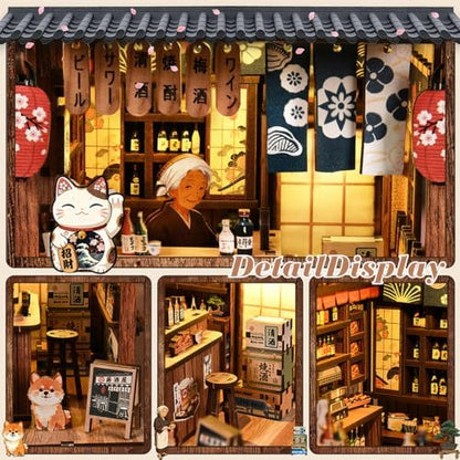 Japanese Book Nook Kit with LED Lights - Image 4