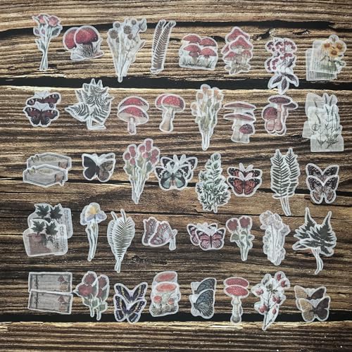 Esweny 200PCS Vintage Scrapbooking Supplies Kit for Journaling, Scrapbook Sticker Paper Pack for Junk Journal Planners Aesthetic Cottagecore Room Decor Wall Art Collage Album (Nature) - Image 6