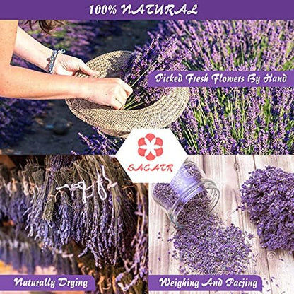 40 Bags Natural Dried Flowers Kit, Natural Dried Herbs with 2 Mesh Drawstring Bag for Soap,Candle,Resin Jewelry Making,Bath,Nail - Rose Petals,Rosebuds,Lilium,Jasmine,Don't Forget Me and More - Image 3