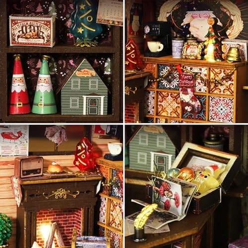 Roroom DIY Miniature House Kit, Festive Shop Dollhouse Kit - Image 5