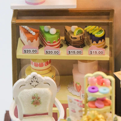 Miniature Wizardi Roombox- Dessert Cafe Tiny Home kit. DIY Kits for Adults. - Image 4
