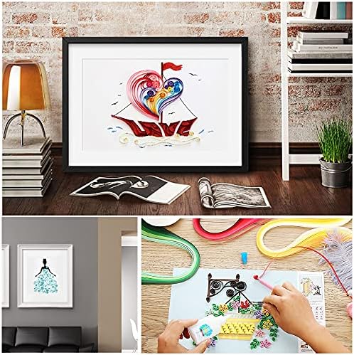 Woohome 48 PCS Paper Quilling Kit, Paper Quilling Making Drawing Design, Strips Quilling Paper and Papers Quilling Tools for Quilling Art Paper DIY Drawing Handcraft Handmade, Home Decoration - Image 7