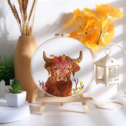 Offizon 2 PCS Embroidery Kit for Beginners Stamped Cos Pattern - Image 7