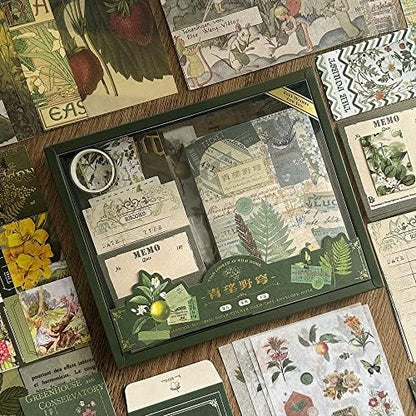 Scrapbooking Supplies Kit, A6 Grid Notebook, Vintage Junk Journaling Kit - Image 6