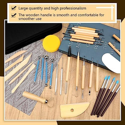 Clay Tools Kit, Pottery Tools, Polymer Clay Tools, Clay Sculpting Tools - Image 3
