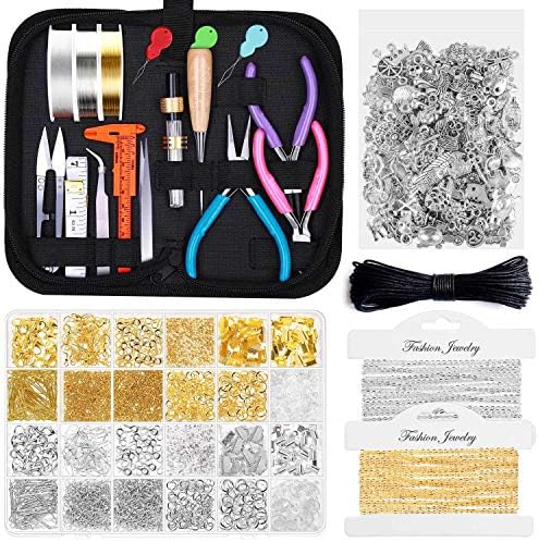 shynek Jewelry Making Kit - Adults Supplies with Tools, Wires, Findings & Charms for Making & Repair by shynek