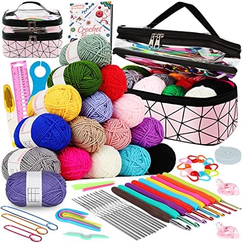 Coopay Crochet Kit for Beginner, Crochet Starter Kit with Portable Case by Coopay