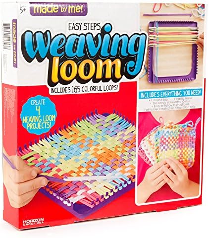Made By Me Weaving Loom Arts and Crafts Kit, Basic Set, 165 Craft Loops - Image 3