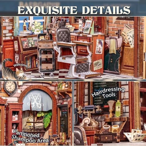 Cutefun Book Nook Kit - DIY Miniature Dollhouse Kit for Adults and Teens - Image 6