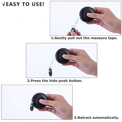 Tape Measure Body Measuring Tape 80inch/205cm Lock Pin Retract Tape Measure for Tailor Fitness Clothes Sewing Handcrafts Weight Loss Body Measurement