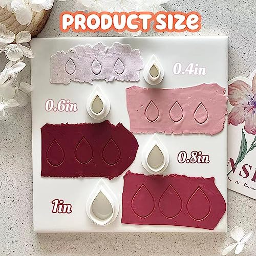 Flower Petal Clay Cutters - Flower Polymer Clay Cutters for Earrings Making, 3pcs Clay Cutters with 1pcs Petal Press Polymer Clay Mold, Clay Cutters for Polymer Clay Jewelry Making - Image 3