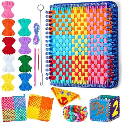 REENLIV Upgraded Weaving Loom Kit Toys for Kids & Adults, DIY Arts & Crafts by REENILV