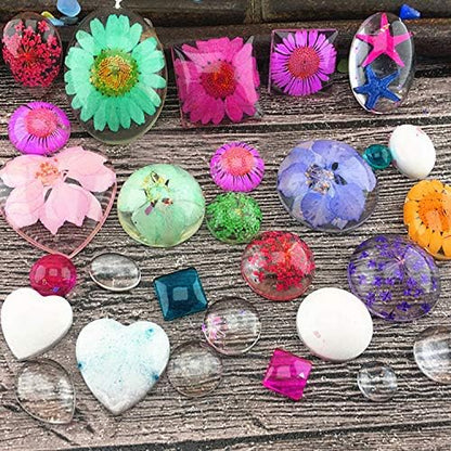 31Pcs Resin Molds Jewelry Making Kit Pendant Trays with Silicone Molds - Image 6