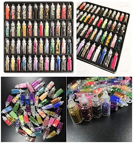 Transparent UV Epoxy Resin 250g + 72 Decorations + Portable UV Lamp Compact USB + 17 Open Back Bezels + Tweezers + 2 Tapes, Resin Jewelry Making Kit for Resin Crafts & Resin Coating & Making Pendants - Image 5