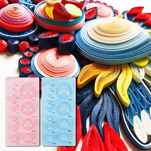 ARTIBETTER 4 Pcs Paper Quilling Mould Set in Abs Plastic Half Sphere Shapes for 3D Paper Crafting Durable Lightweight Quilling Tools for Beginners and Kids - Image 7
