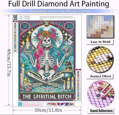 Xylogist Skull Diamond Art Kits for Adults 12x16Inch - Image 4