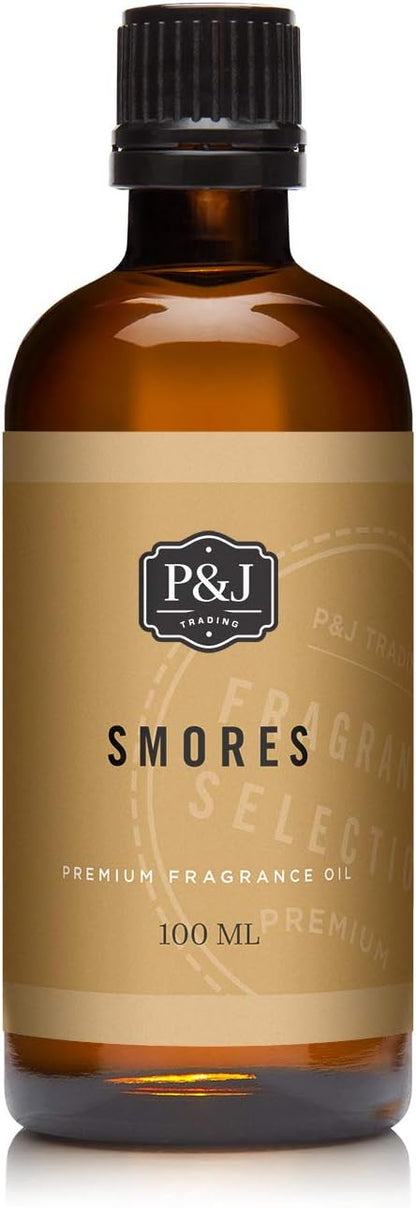 P&J Fragrance Oil - Smores Oil 100ml - Candle Scents, Soap Making, Diffuser Oil, Essential Oil