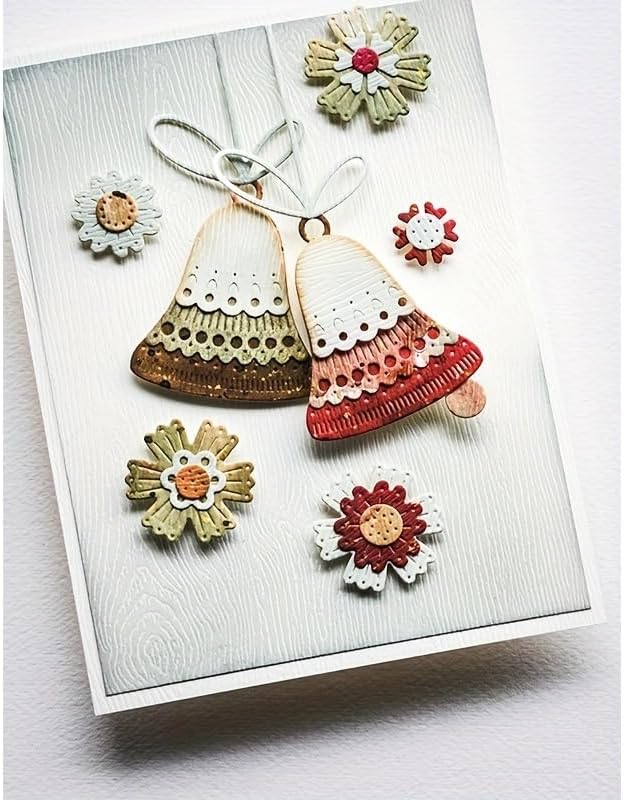 Lapoo Flowers Cutting Die for Scrapbooking - Durable Metal Cutting Die for DIY Scrapbook Photo Album Decorative Paper Card, Metal Card Making Supplies (Colorful Small Flowers 3.7 x 2.6 in) - Image 4