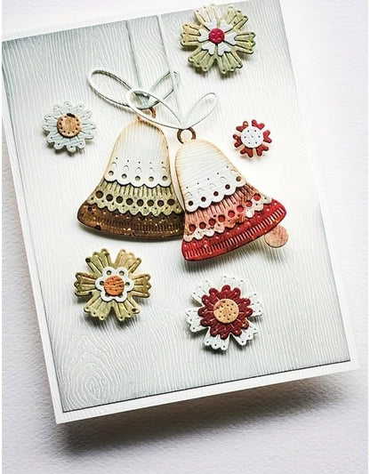 Lapoo Flowers Cutting Die for Scrapbooking - Durable Metal Cutting Die for DIY Scrapbook Photo Album Decorative Paper Card, Metal Card Making Supplies (Colorful Small Flowers 3.7 x 2.6 in) - Image 4