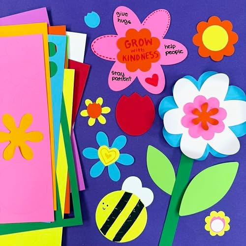 Flower Cutouts, Tulip Daisy Daffodil, 280 Piece, Paper Flowers for Crafts - Image 2