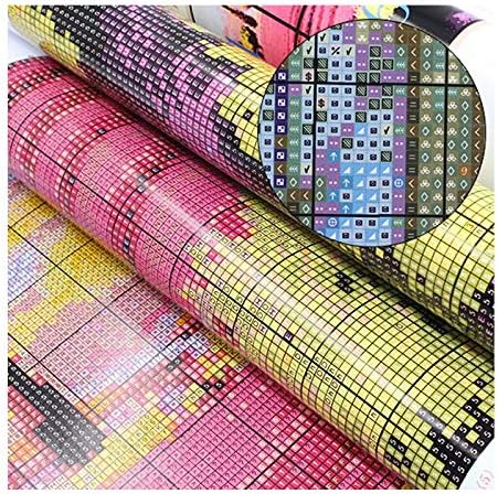 Funcrostitch Counted Cross Stitch Kits for Beginners,14ct Unprinted Pattern Embroidery Kit Dmc Cotton Threads Needleworks for Adults-Old World Map 13.8"×16.5"