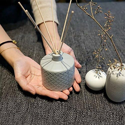 HOSSIAN 50pcs Reed Diffuser Sticks - Wood Rattan-Reed Sticks -Essential Oil Aroma Diffuser Sticks- Spa-Aromatherapy(10"/25cm)