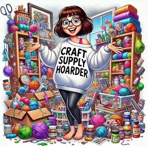 Diamond Art Kits for Adults, Craft Supply Hoarder Diamond Art Painting Kits by croshom